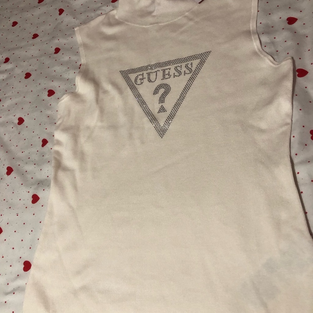 Off white new turtleneck sweater sleeveless, cute.
